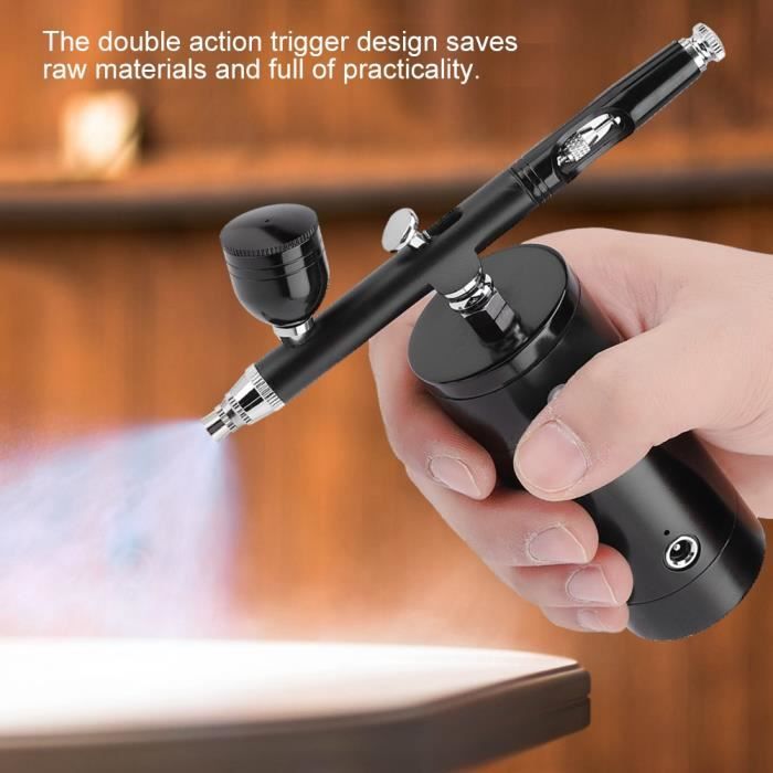 Aérographe Avec Compresseur Portable SODIAL – Pour Maquettes, Tatoo, Nail Art, Finition Fine