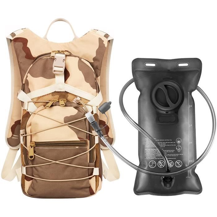 Sac à Dos Tactique Hydratation Mil-Tec 14538001 - Olive - Avec Vessie - Airsoft Randonnée