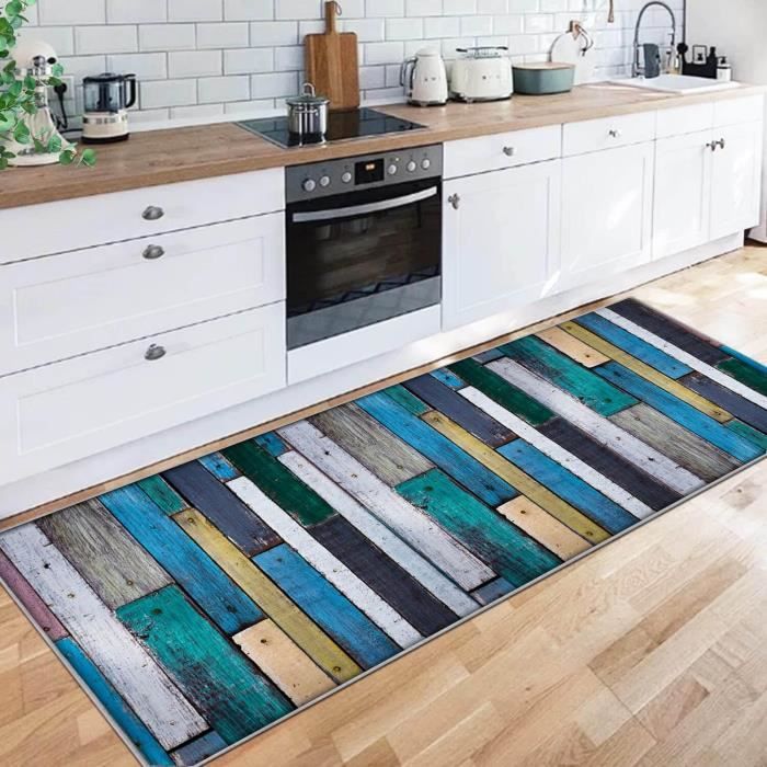 Tapis De Couloir/Cuisine Lavable 40x80 Cm - Polyester Antidérapant, Absorbant - Pour Entrée, Buanderie, Devant Évier