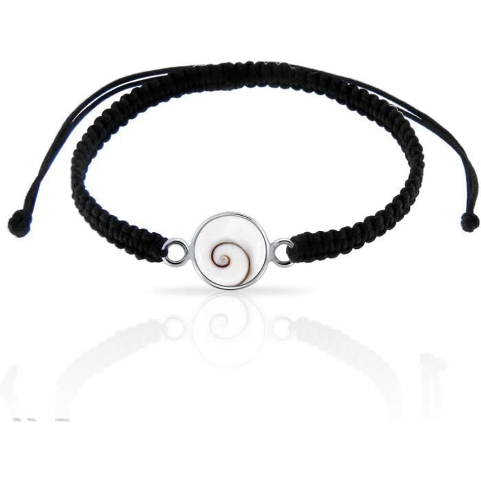 Bracelet Femme- trèfle nacré -argent.925. Color: blanc | Doucet Latendresse