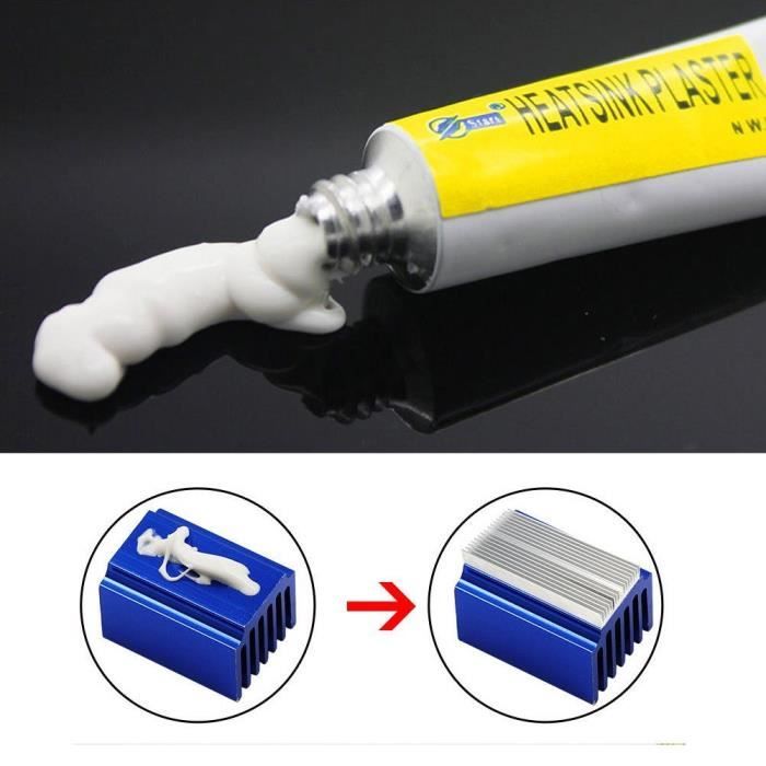 Colle Conductrice Thermique Dissipateur 10 Plaques De Pâte