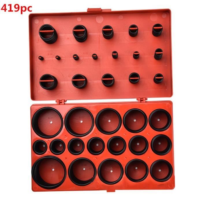 Kit De 419 Joints Toriques En Caoutchouc - 32 Tailles Assorties (3-50 Mm) - Pour Plomberie, Automobile, Mécanique