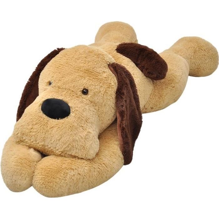 Chien en peluche géant doudou XXL 80 cm de long en peluche chien en peluche  velouté doux - à aimer - Cdiscount