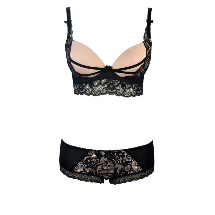 bustier dentelle noir