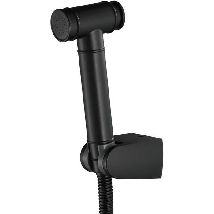 Douchette WC Murale Bidet - Kit Cuivre Eau Froide - Double Poignée - Tuyau 1.5 M