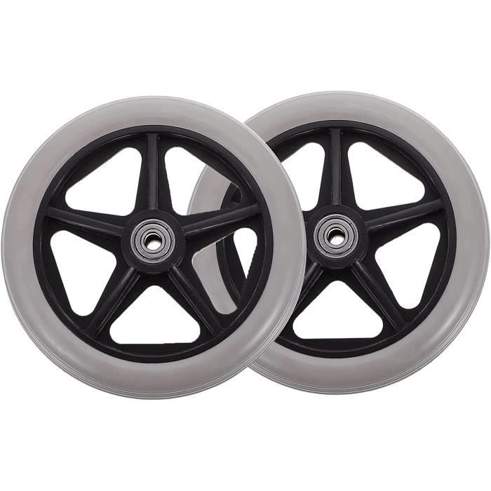 Roues Caoutchouc Pour Poussette Babyzen Yoyo - Paire Arrière Ou Avant, Rechange Universelle