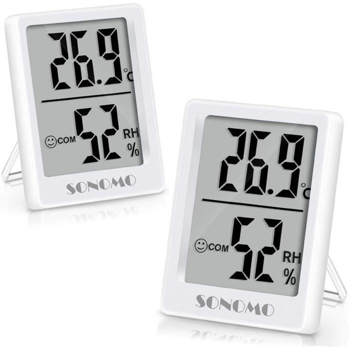 Lot De 6 Mini Thermomètres Hygromètres D'intérieur Numériques