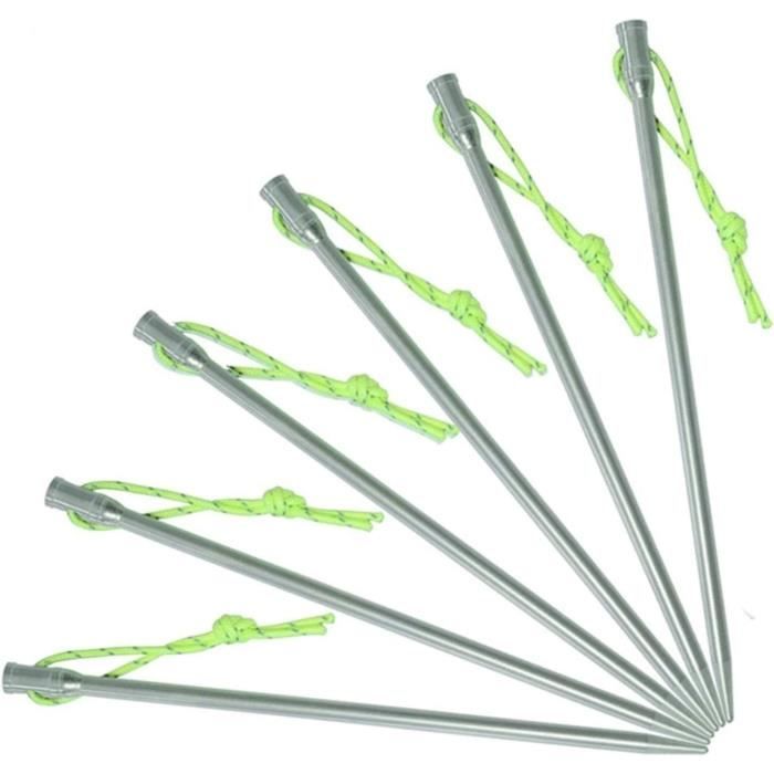 The Good Sport Camping Heavy Duty Tent Screw Anchor Spiral Peg Stakes Set Of 6 (20cm) Chair