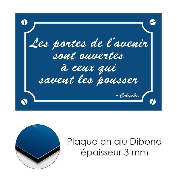 Plaque De Rue Decorative En Alu Citation Coluche Cdiscount Maison Plaque De Rue Decorative En Alu Citation Coluche Cdiscount Maison