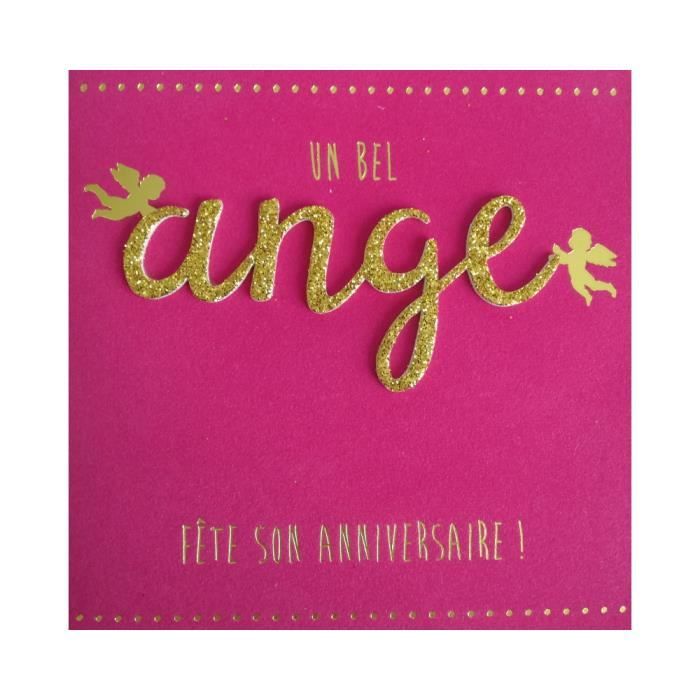 Carte De Voeux Glamour Anniversaire Un Bel Ange Fete Son Anniversaire Cdiscount Beaux Arts Et Loisirs Creatifs