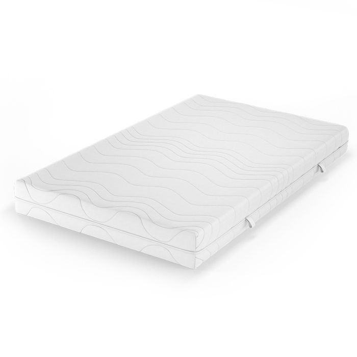 Matelas en mousse froide 140x200cm 20 cm de hauteur Blanc Vitalispa 12580 Matelas en mousse froide 140x200cm 20 cm de hauteur Blanc Vitalispa 12580