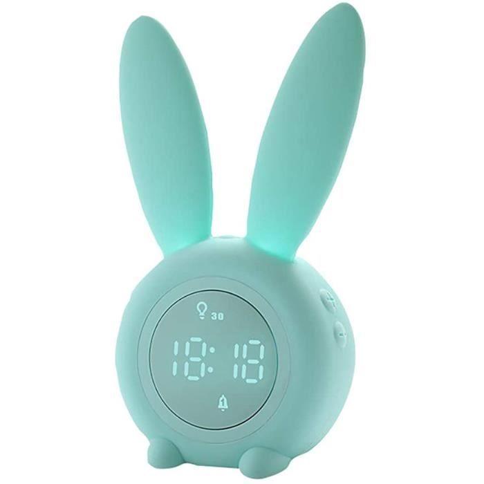 Réveil enfant numérique veilleuse bébé 5 Couleurs lampe de chevet affichage température Réveil enfant numérique veilleuse bébé 5 Couleurs lampe de chevet affichage température