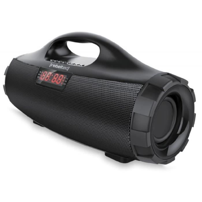 SoundBox Bluetooth - REBELTEC - Glonik 390 - Noir - 10h Autonomie - Bluetooth 5.0