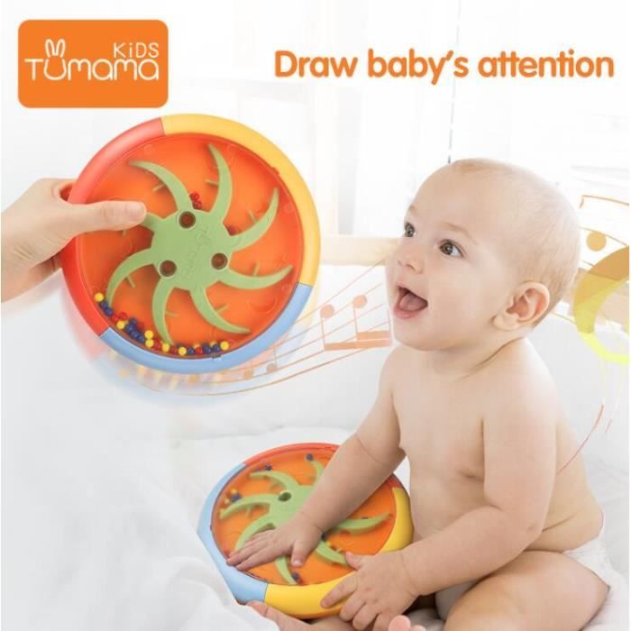 Instrument De Musique Enfant Tumama Bebe Main Clap Tambour Musique Jouets Debut Educatif Bebe Intelligence Tambour Type Turntable Cdiscount Jeux Jouets