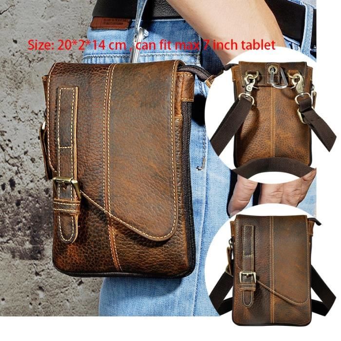 CONTACT'S sac cosmétique en cuir véritable pour hommes CONTACT'S sac cosmétique en cuir véritable pour hommes