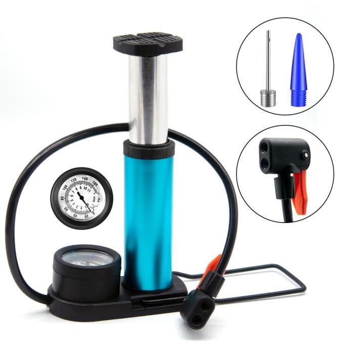 CLOLOP Pompe à Vélo Avec Manomètre - Compatible Presta/Schrader, 160 PSI, Pour VTT/Route/Ballons