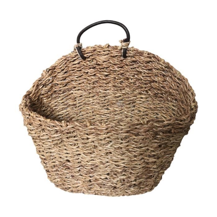 Seville Classics Panier à linge tissé à la main durable, jacinthe d'eau Seville Classics Panier à linge tissé à la main durable, jacinthe d'eau