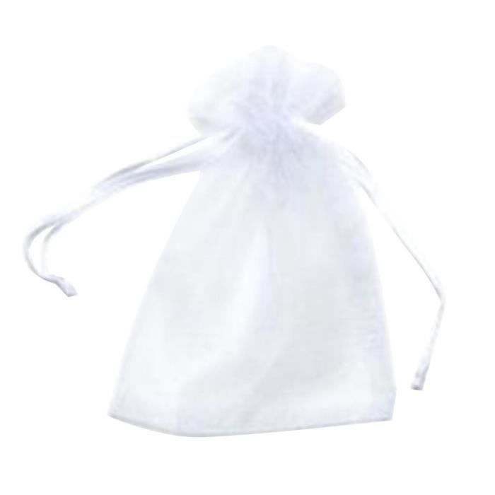 Sachets De Protection Pour Fruits – Lot De 50 Sacs En Organza, 15x20 Cm, Avec Cordon – Contre Insectes, Oiseaux, Pour Raisin, Pommes, Etc.