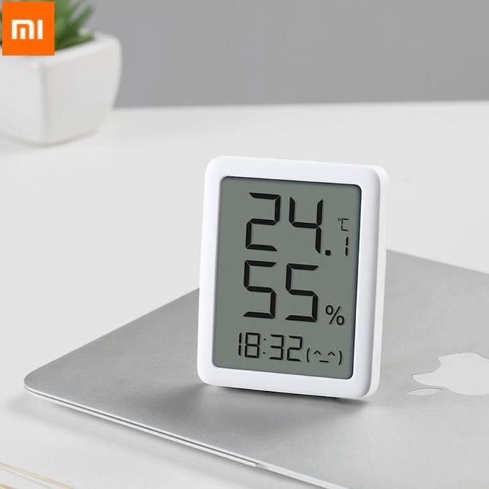 Blanc - Xiaomi mi mijia miaomiaoce – thermomètre et hygromètre avec grand  écran LCD e-ink MMC, capteur de tem - Cdiscount Puériculture & Eveil bébé