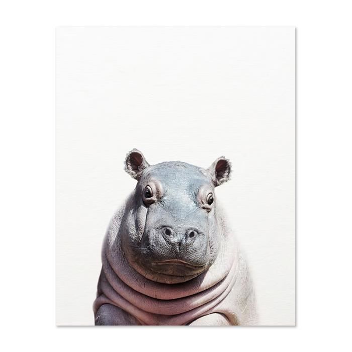 Poster ARTTOR 60x60 Cm – Safari Animaux, Décoration Murale, Tableau Nature
