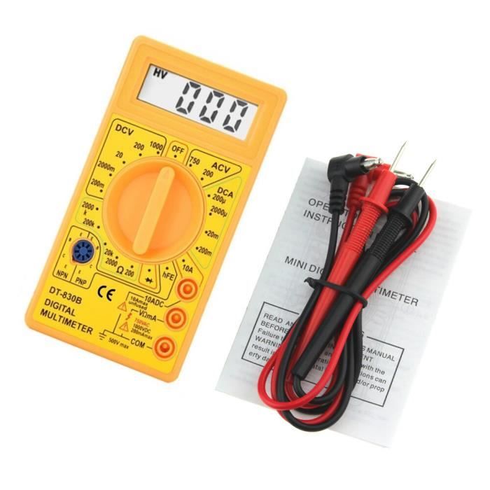 Multimètre numérique, ohmmètre multimètre portable pour la maintenance  informatique pour l'inspection électrique - Cdiscount Bricolage
