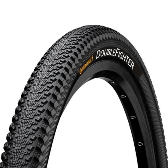 Pneu VTT Continental Double Fighter III - 27.5x2.00 (50-584) - Noir - Tubetype