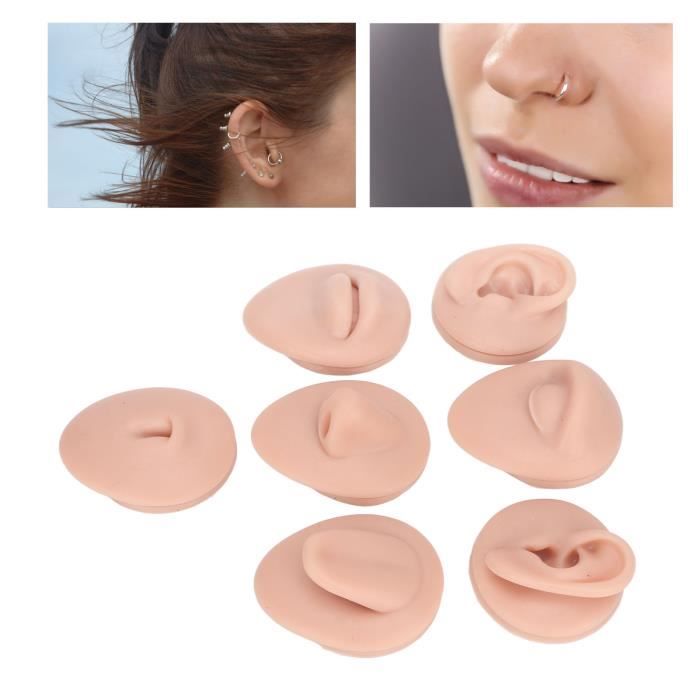 Drfeify Modèle D'oreille En Silicone 1 Paire De Modèles D'oreille En