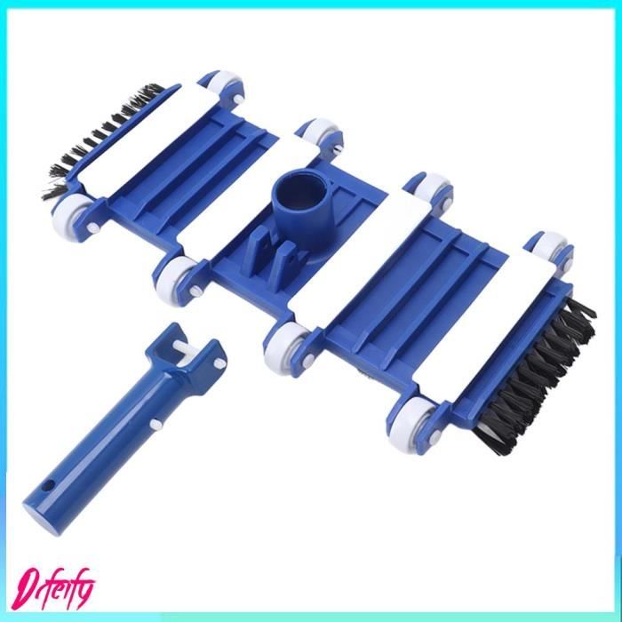 Ahlsen Tête d'aspiration de Spa et de Piscine Flexible avec brosses latérales Tête d'aspirateur