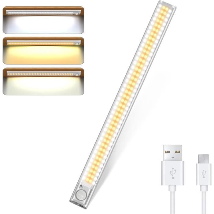 GABRIELLE Lampe de Placard 160 LED Sans Fil, Reglette Cuisine, Eclairage Sous  Meuble avec Détecteur de