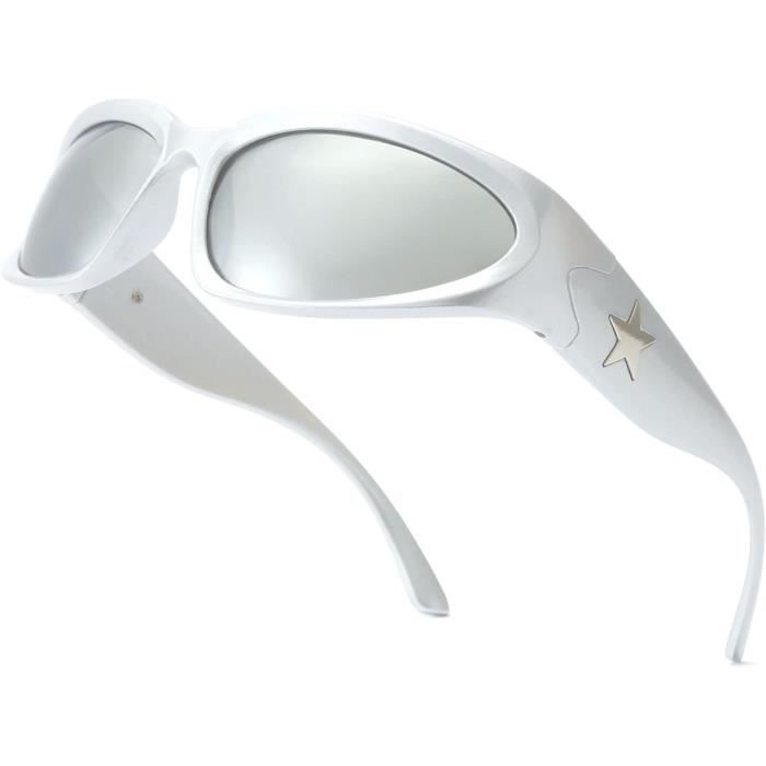 Lunettes De Soleil De Sport Polarisées Style Y2K Rétro - UV400, Unisexe, Pour Vélo, Course, Pêche - 4