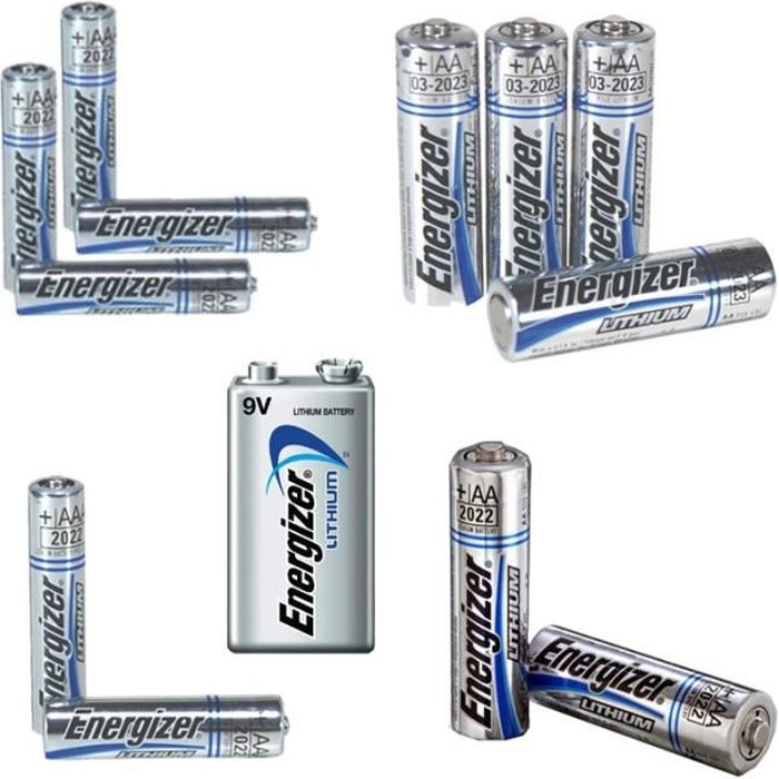 Batterie bloc 9V au lithium - 1 pièce