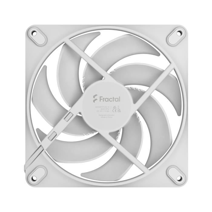 Ventilateur PC – FRACTAL DESIGN – Momentum 14 – FDB – Contrôle PWM – Pales balayées qui réduit le bruit – Blanc