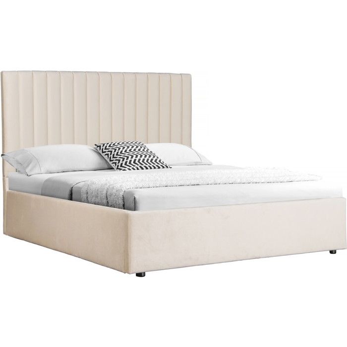 Lit avec coffre Mia - 140 x 190 cm - Beige
