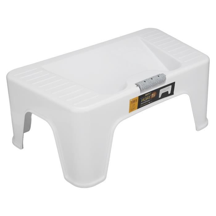 repose-pieds de bureau ergonomique hililand - blanc - surface de rouleau de massage - conception antidérapante