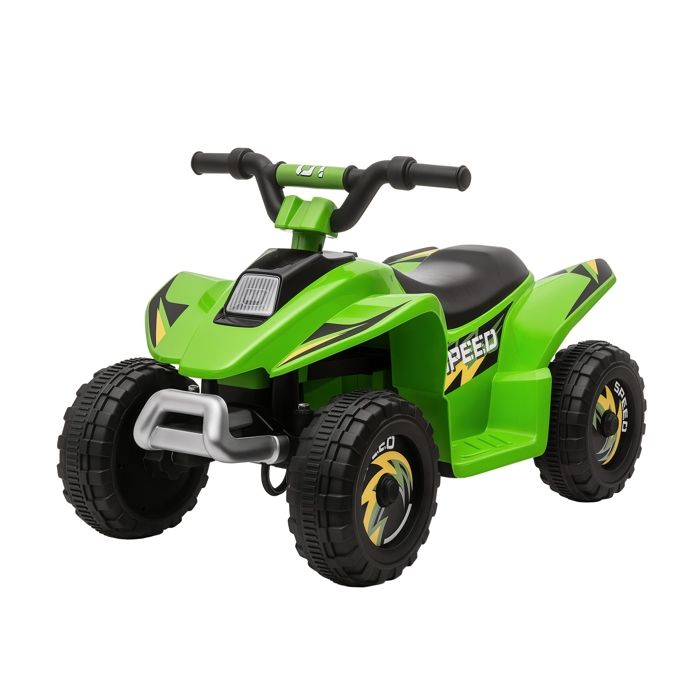 Quad &eacute;lectrique enfant - voiture &eacute;lectrique enfant - marche AV, AR - 6 V, V. max. 4,6 Km/h - vert