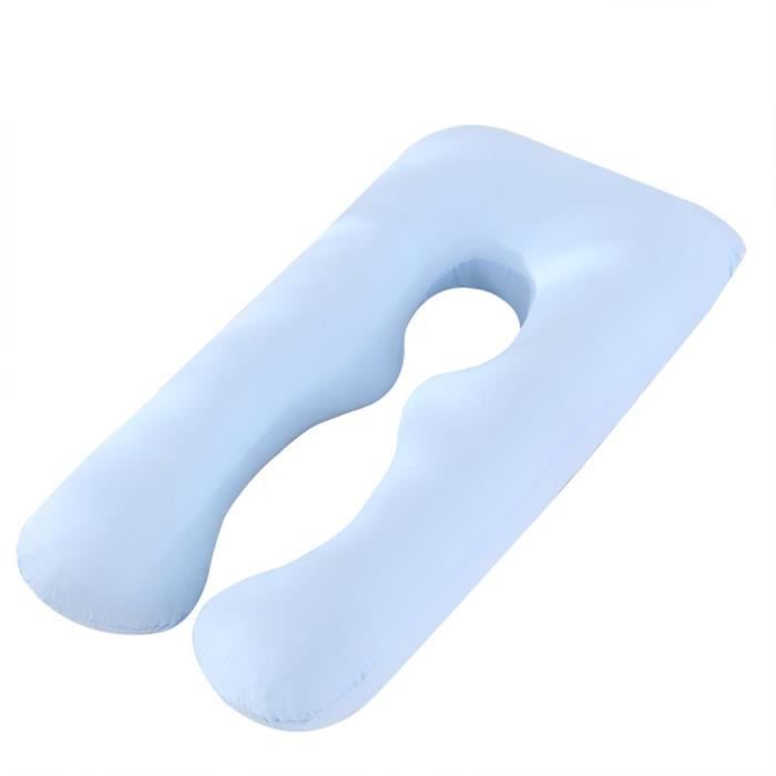 Oreiller De Grossesse Gonflable Avec Trou Pour Le Ventre – Dimensions 165x70x25 Cm, En PVC, Multi-usage