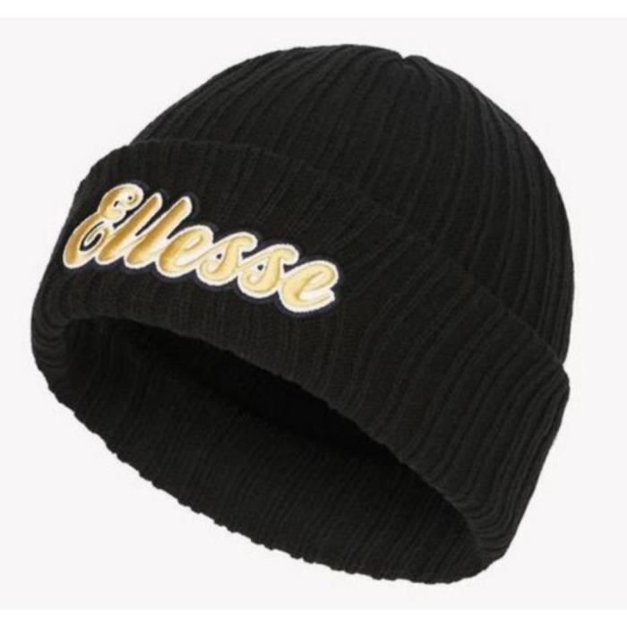 Bonnet Noir et Jaune Ellesse Homme