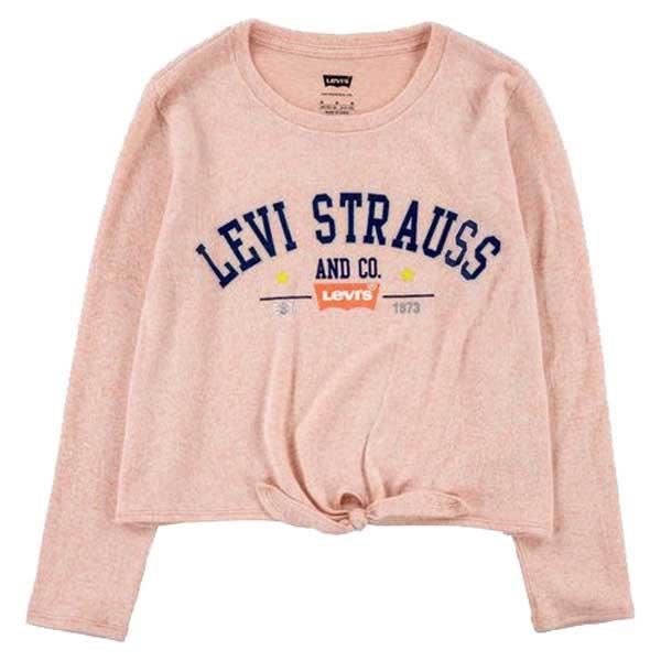 Levi'S Kids Tie Front Tee Shirt Garçon Rose Taille Unique