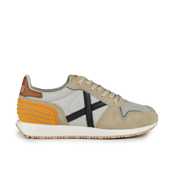 Munich Baskets de mode Munich - Massana Club - Beige - Plat - Lacets - Adulte - Textile - Mixte
