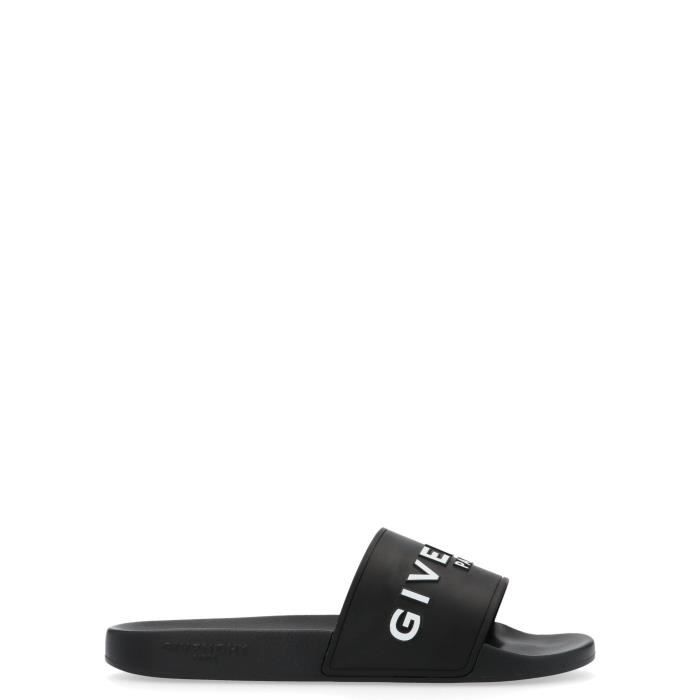 Mules en caoutchouc Caoutchouc Givenchy pour homme en coloris Noir Homme Chaussures Sandales claquettes et tongs Sandales en cuir 