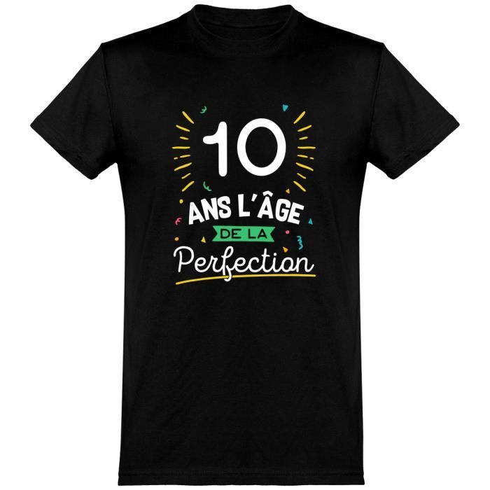Tee Shirt Homme Humour Cadeau Imprime En France 100 Coton 185gr 10 Ans La Perfection Black Cdiscount Pret A Porter Tee Shirt Homme Humour Cadeau Imprime En France 100 Coton 185gr 10 Ans La Perfection Black Cdiscount Pret A Porter