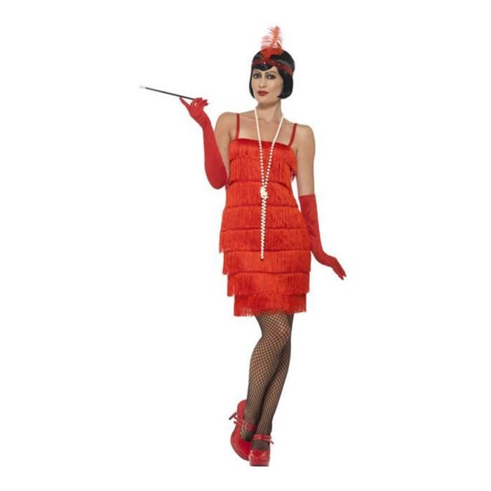 Déguisement Flapper Année 20 Rouge pour Femme plusieurs tailles