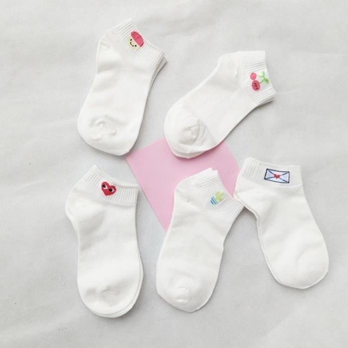 Chaussettes Bateau En Coton Petites Chaussettes De Sport Etudiantes Fraiches Blanc Cœur Blanc Cdiscount Pret A Porter