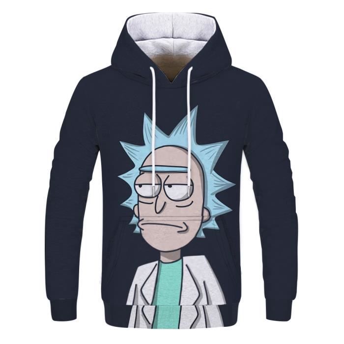 Rick & Morty - Sweat-shirt ? Capuche - Homme - Noir - X-Large