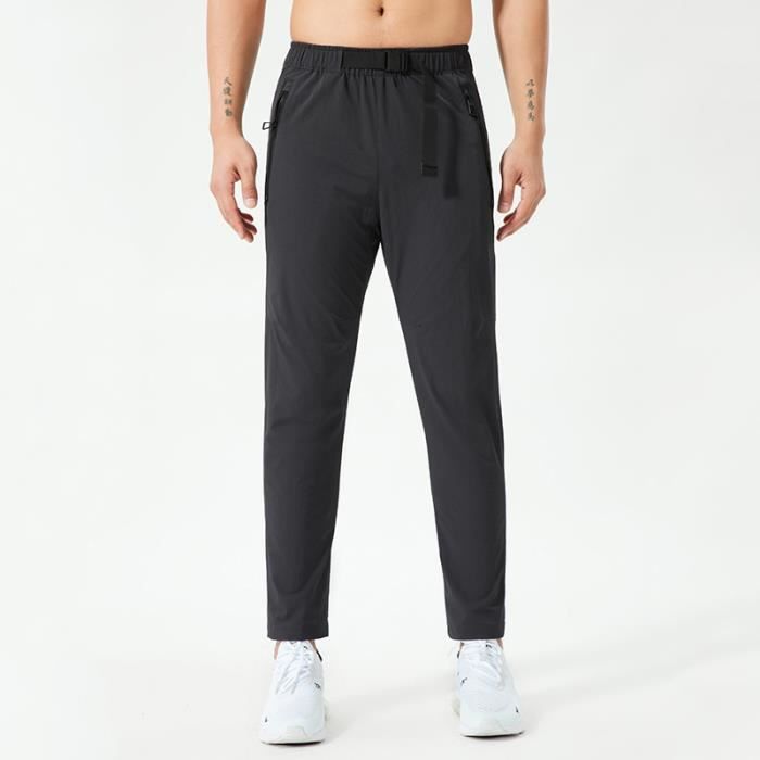 Pantalon De Sport Homme Léger En Soie Glacée – Élastique, Séchage Rapide, Pour Extérieur, Fitness Et Quotidien