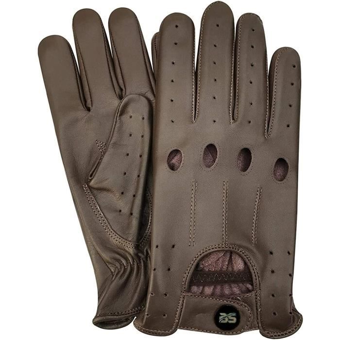 Austin (noir) – Luxueux Gants De Conduite En Cuir De Cerf Américain – Schwartz & Von Halen