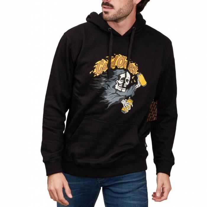 Sweatshirt Homme Vans 127387 Noir XXL Manches longues Col capuche