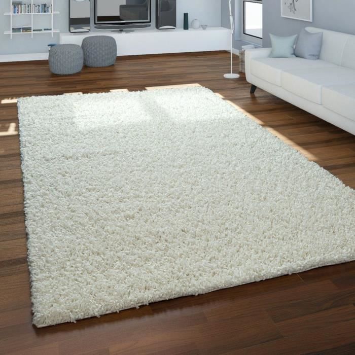 D'un Épais Shaggy tapis faits à la Main Doux Tapis Douillet Ivoire Beige D'un Épais Shaggy tapis faits à la Main Doux Tapis Douillet Ivoire Beige