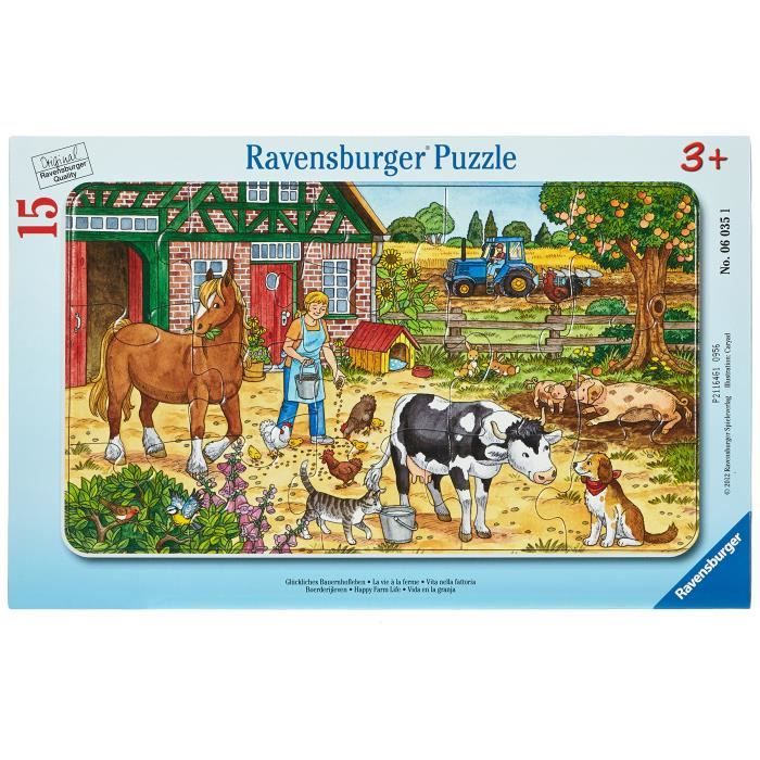 Ravensburger Puzzle Cadre 15 Pièces - La Taupe Conducteur De Locomotive - Jeu Éducatif Enfant