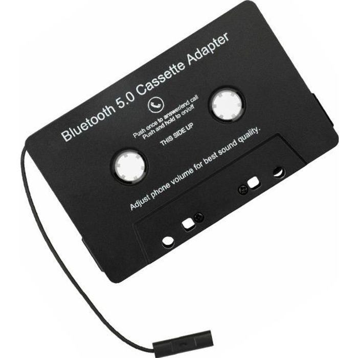 Adaptateur sans fil Bluetooth bande Autoradio cassette Adaptateur Voiture Accessoires MP3 Audio numérique Analog Converter Noir